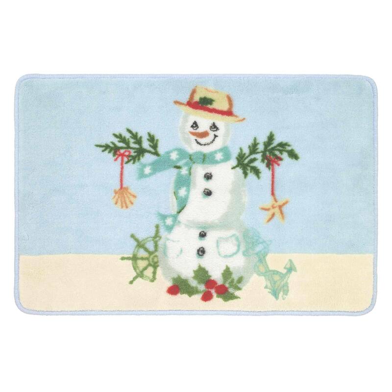 Avanti Coastal Snowman Rug
