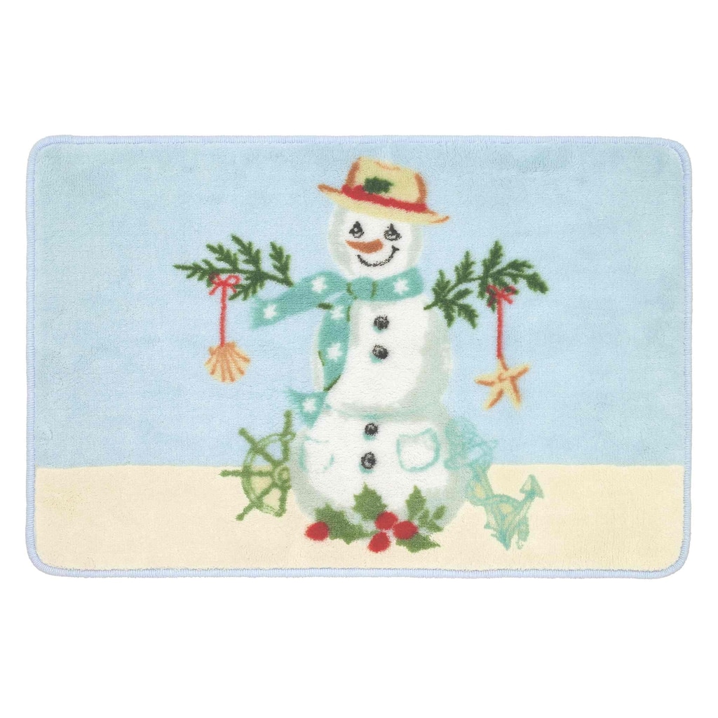 Avanti Coastal Snowman Rug