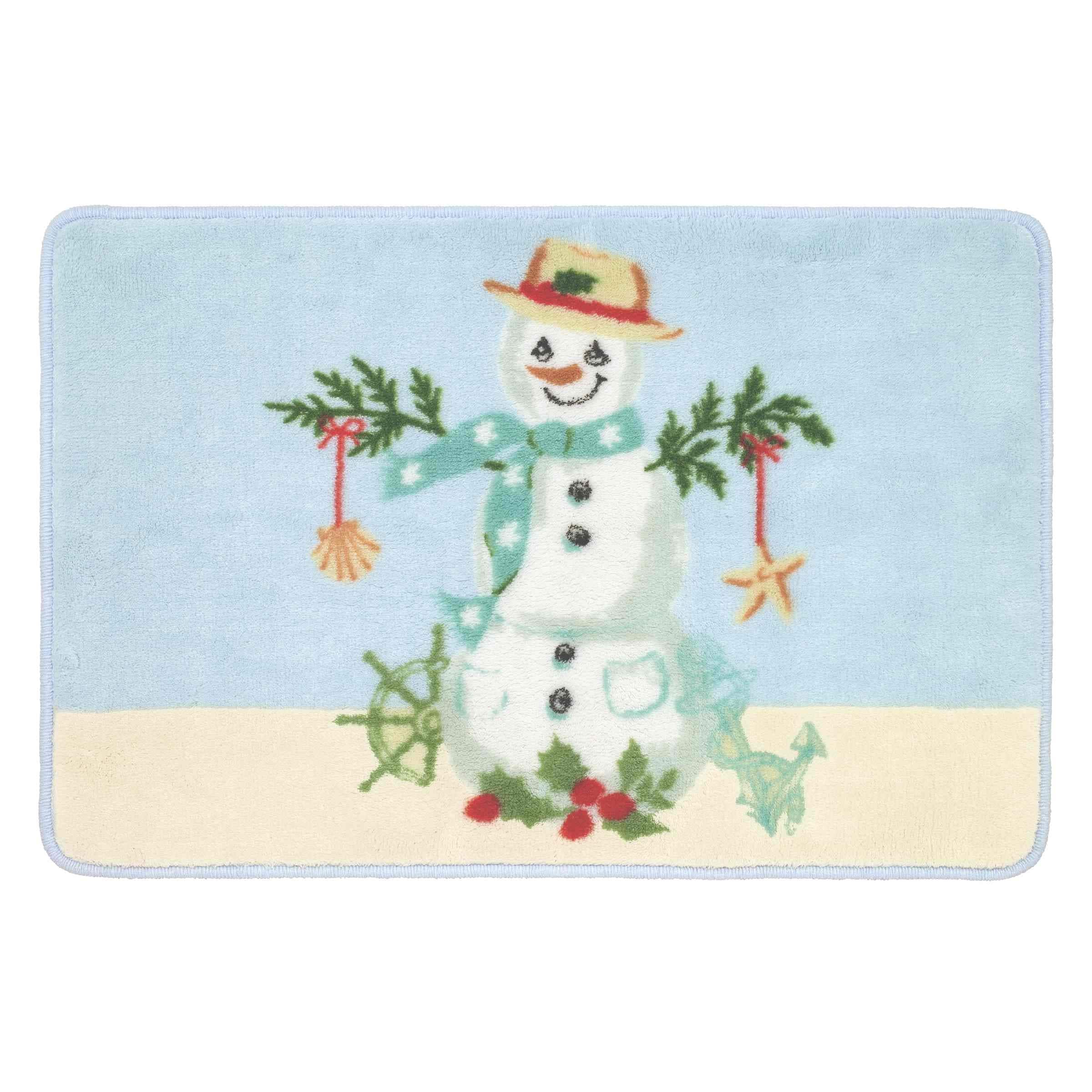 Avanti Coastal Snowman Rug