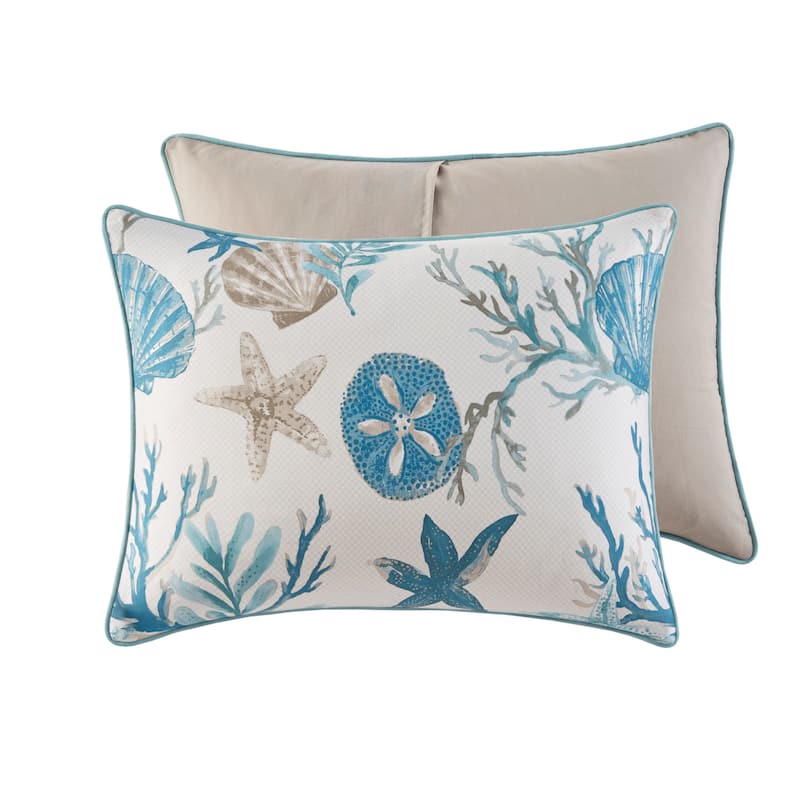 Madison Park Pacific Grove 7 Piece Cotton Sateen Comforter Set