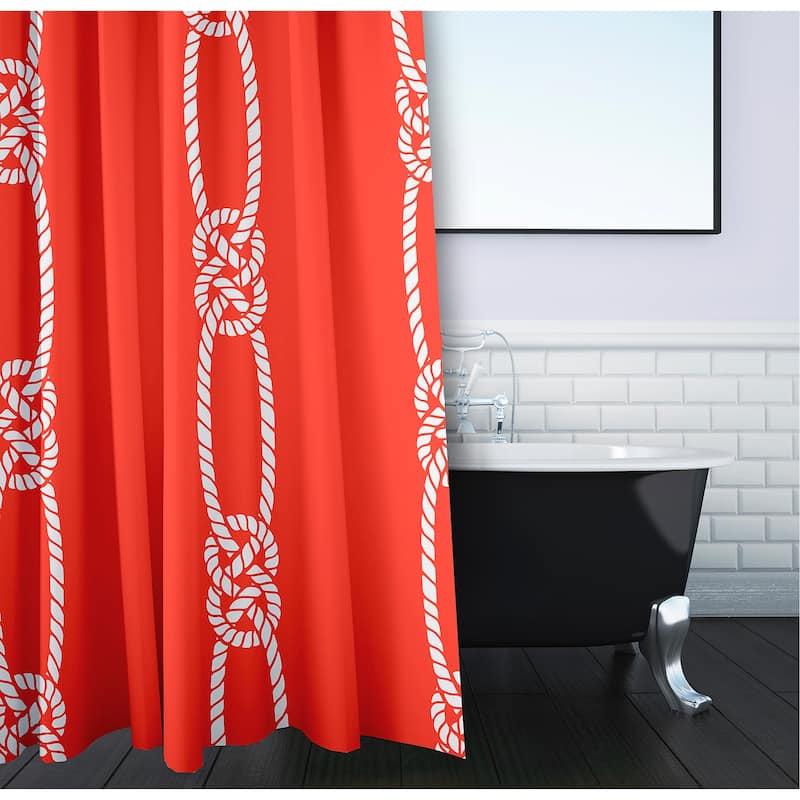 Tom Foolery Stripe Print 71x74-inch Shower Curtain