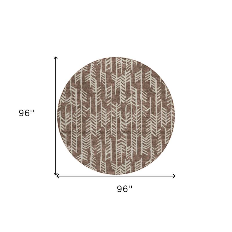 HomeRoots Tribal Transitional Rectangle Outdoor Rug