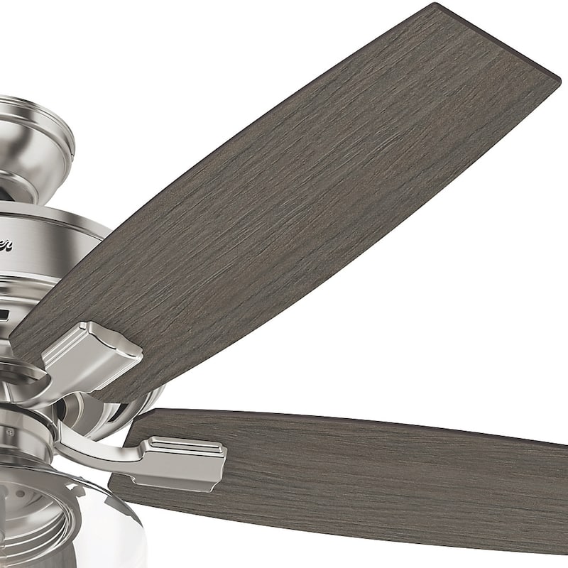 Hunter 52" Bennett Ceiling Fan with Bowl LED Light Kit and Handheld Remote - Transitional, Modern Farmhouse