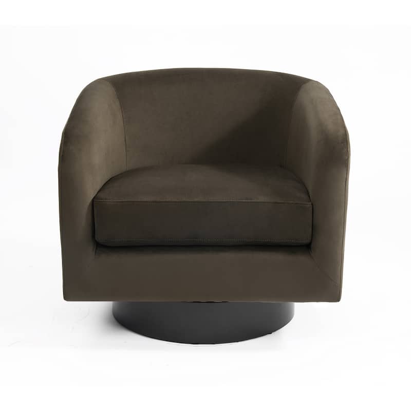 2 Set Modern Upholstered Swivel 360 Degree Accent Chair