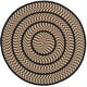 preview thumbnail 33 of 57, SAFAVIEH Handmade Braided Levina Country Rug 3' Round - Beige/Black - Round