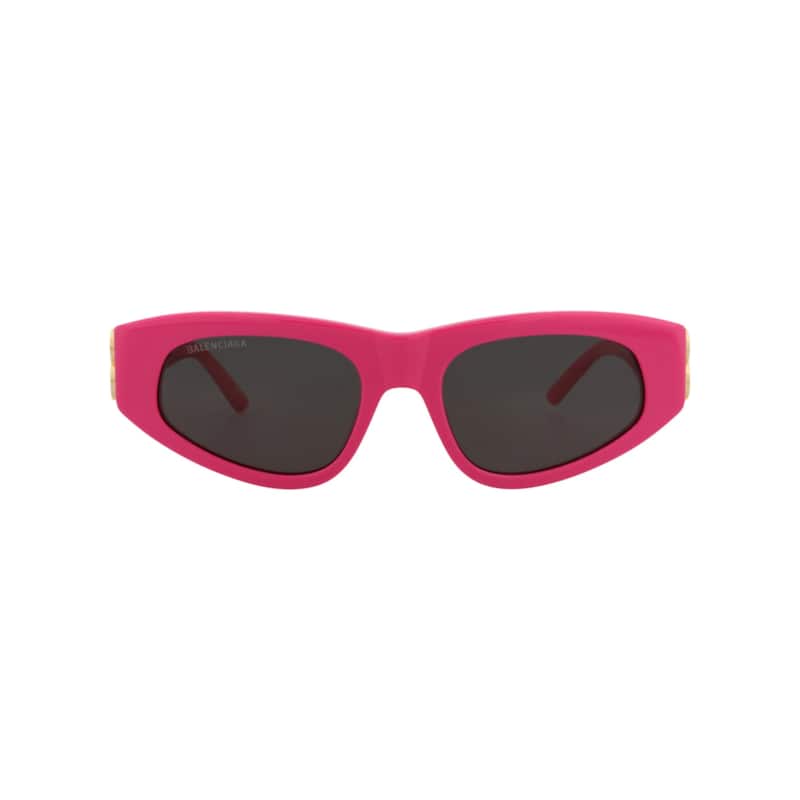 Balenciaga Cat Eye-Frame Acetate Sunglasses - Pink Gold Grey - Pink - Grey Lens