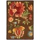 preview thumbnail 95 of 124, SAFAVIEH Handmade Chelsea Nataly French Country Floral Wool Rug 1'8" x 2'6" - Brown