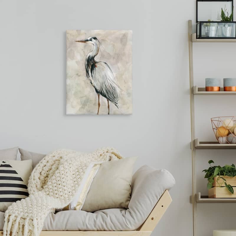 Crane at Dusk II by Carol Robinson Canvas Art Print