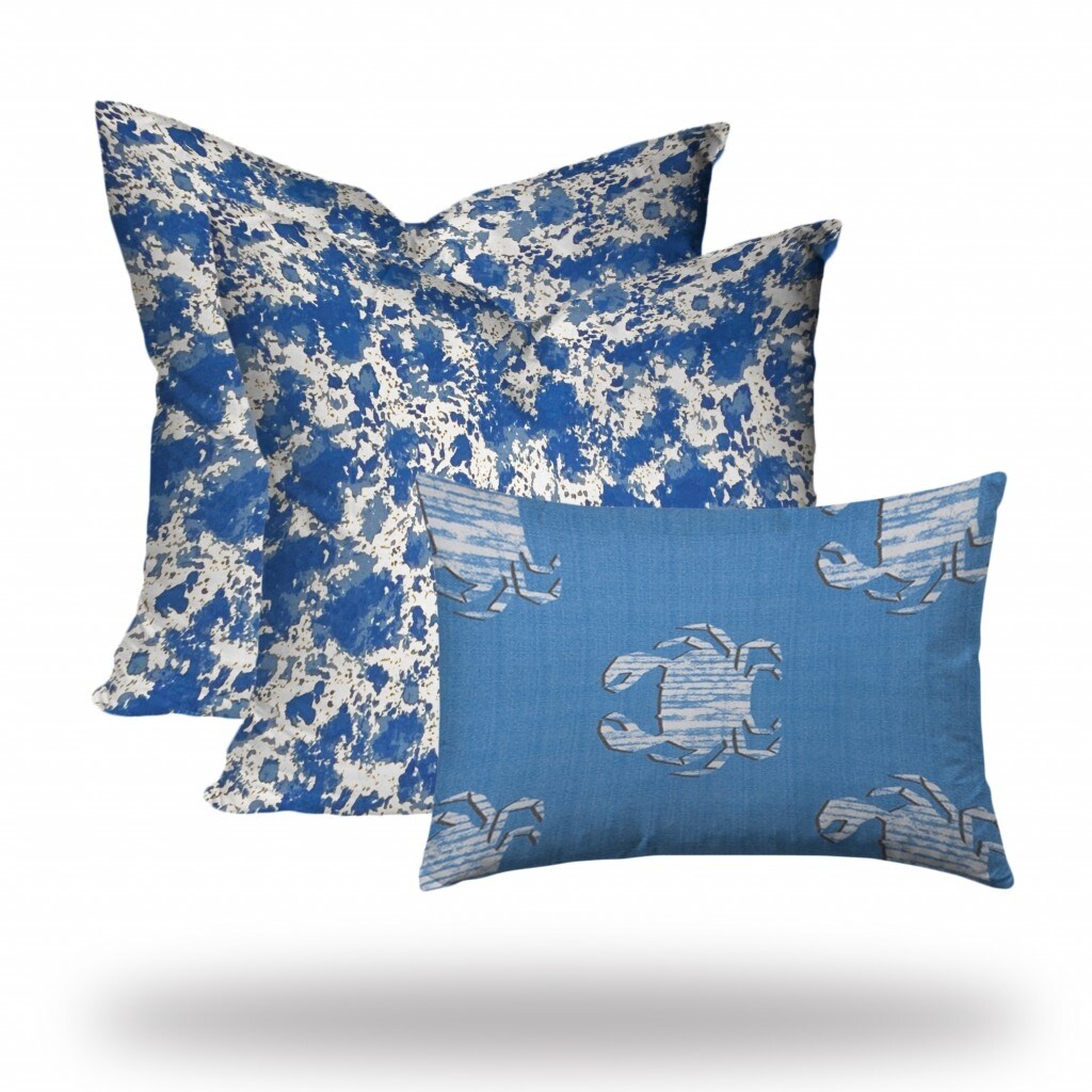 Evergrace Freja Woven Stripes Pillow - Blue