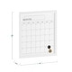 preview thumbnail 18 of 34, Martha Stewart Dry Erase Magnetic Monthly Calendar and with Woodgrain Frame