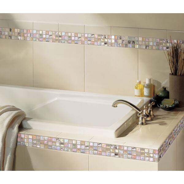 Daltile Pl48listp Polaris 8 X 4 Chair Rail Tile Polished Tile Astrid Blanco Overstock 18151530