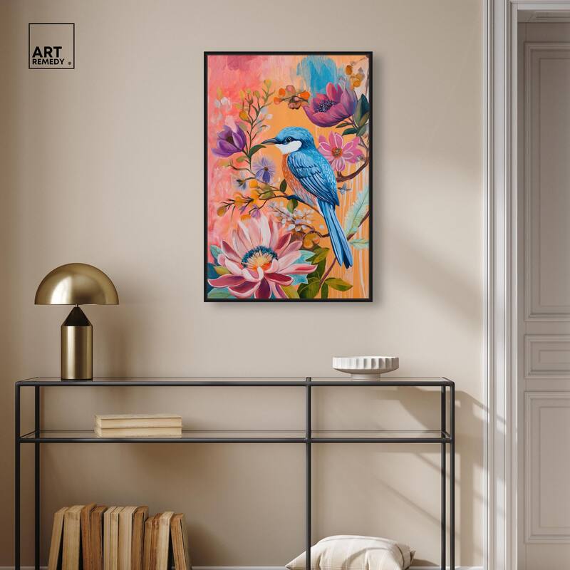 Spring Bird Canvas by Art Remedy