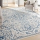 preview thumbnail 5 of 30, Nourison Elation Floral Medallion French Country Area Rug 9' x 12' - Ivory Blue