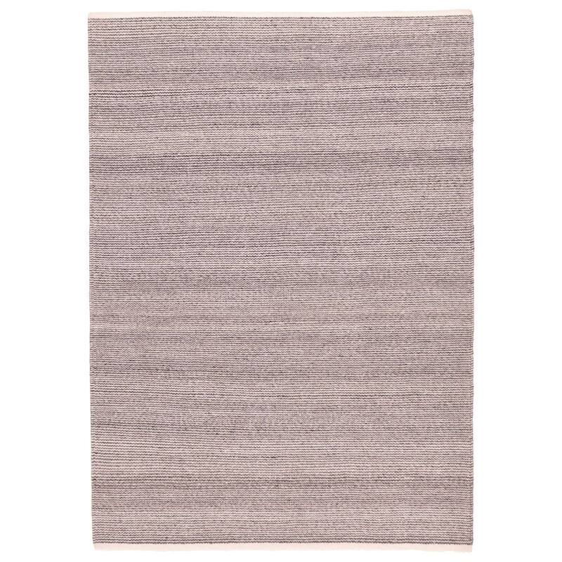 ECARPETGALLERY Flat-Weave Nevada Dark Grey Wool Kilim - 5'5 x 7'9