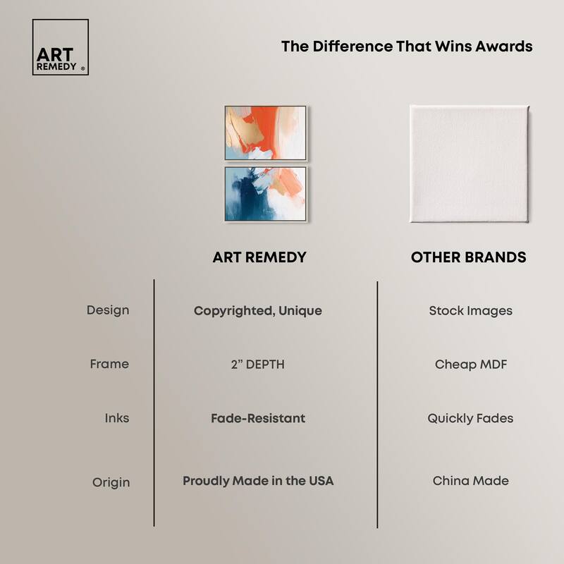 Orange Infusion II Canvas Set of 2 by Art Remedy