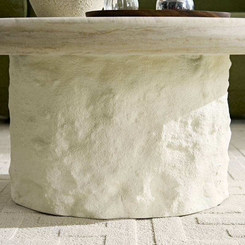 35.04''Fiberglass Round Center Coffee Table