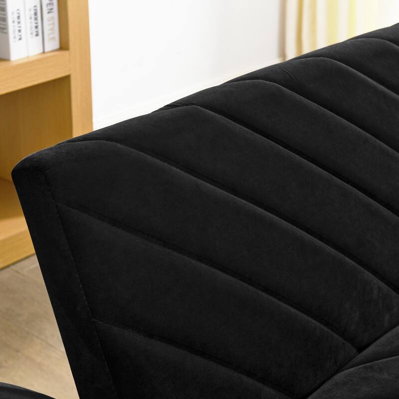 78'' Modern Tufted Velvet Upholstered Convertible Folding Sofa Bed with Adjustable Armrests