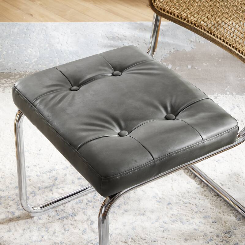 Art Leon Accent Dining Chair with Cane Backrest (Set of 2)