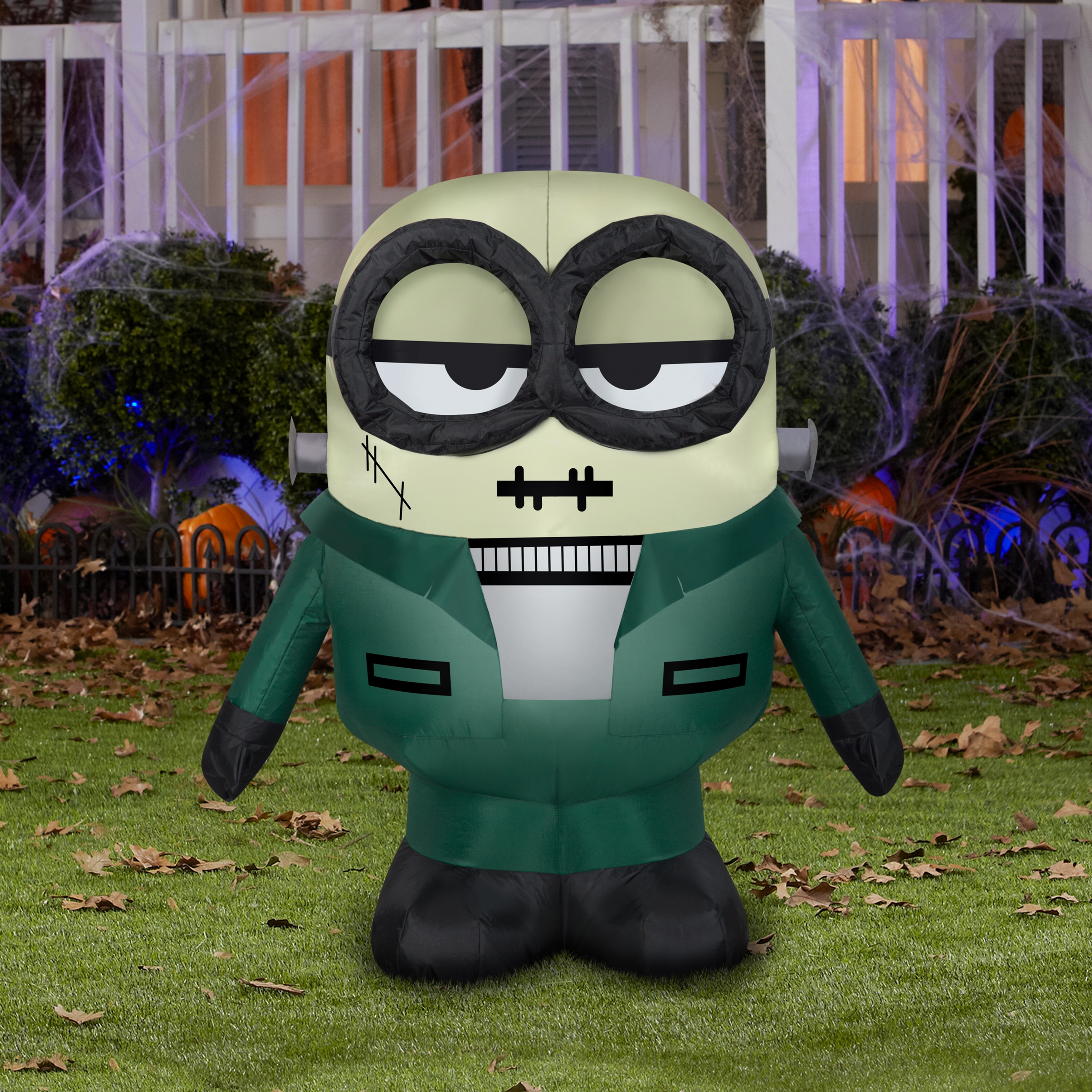 Gemmy Airblown Monster Minion FrankenBob Universal, 3 ft Tall, Multi