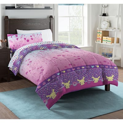 Pokemon Light And Sweet 4-piece Twin Bed In A Bag Set