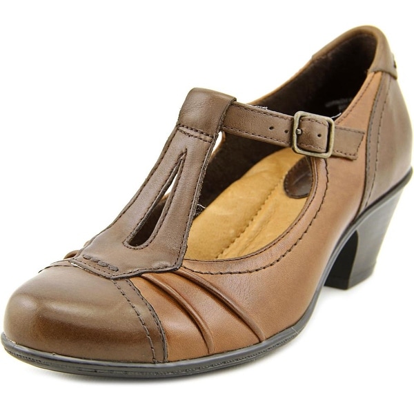 Earth Wanderlust Women Round Toe Leather Brown Mary Janes