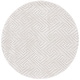 preview thumbnail 55 of 65, SAFAVIEH Tahoe Shag Nieki Geometric 1.2-inch Thick Rug 6'7" Round - Ivory - Round