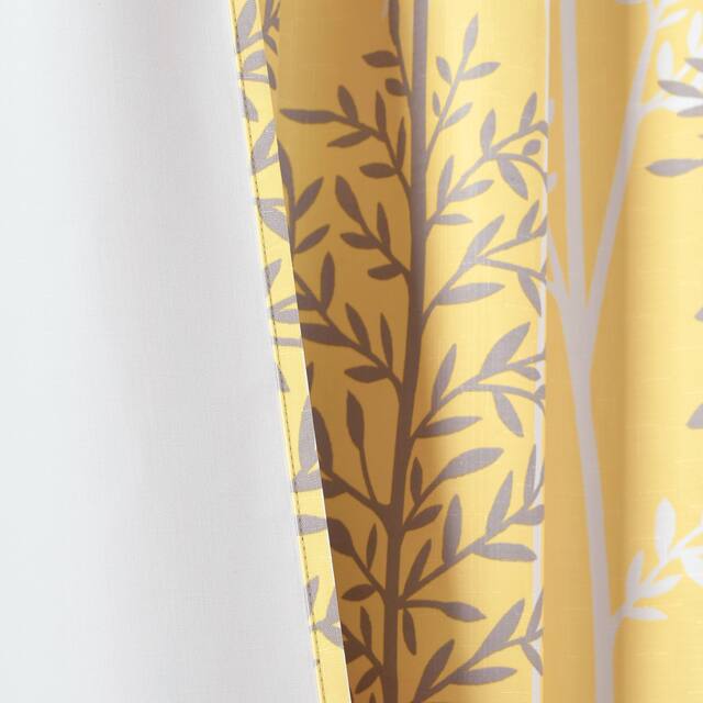 Lush Decor Linear Tree Insulated Blackout Window Curtain Panel Pair