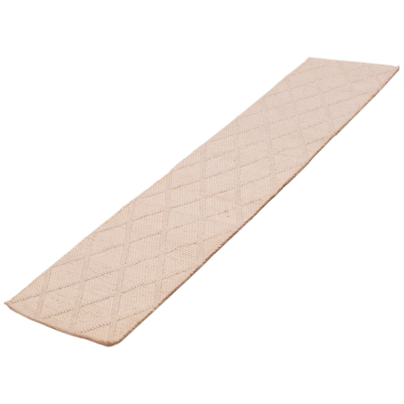 ECARPETGALLERY Braid weave Sienna Cream Wool Rug - 2'3 x 9'7