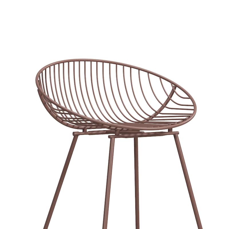 CosmoLiving by Cosmopolitan Ellis 24" Metal Counter Height Bar Stool