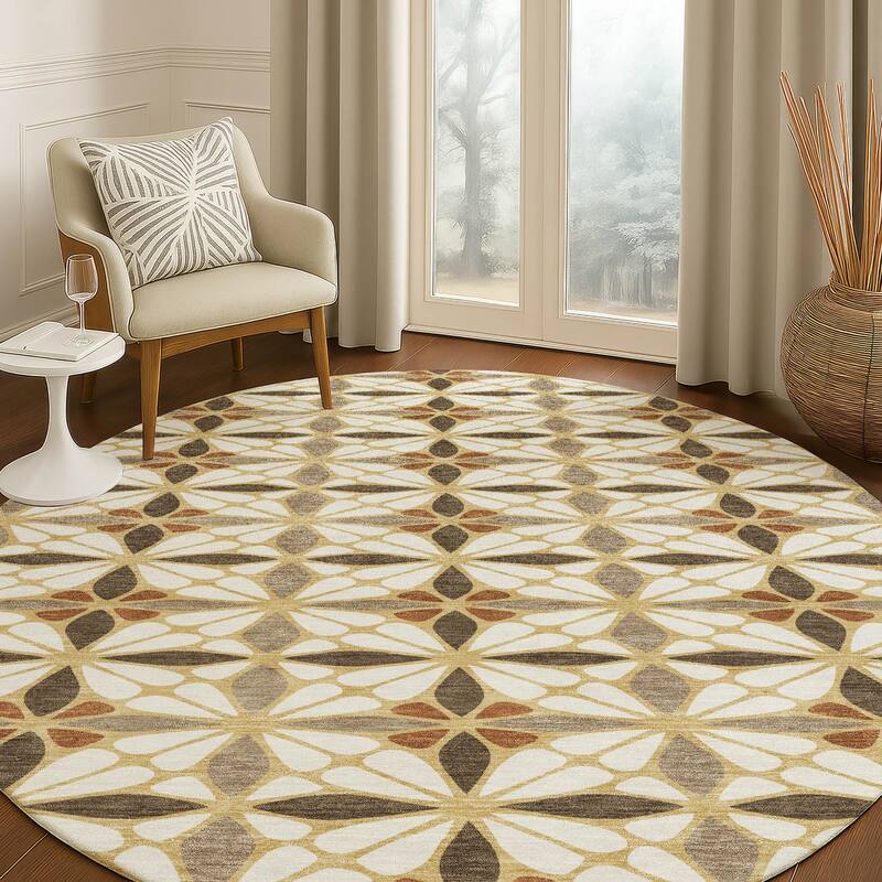 Machine Washable Indoor/ Outdoor Mosaic Pablo Chantille Rug