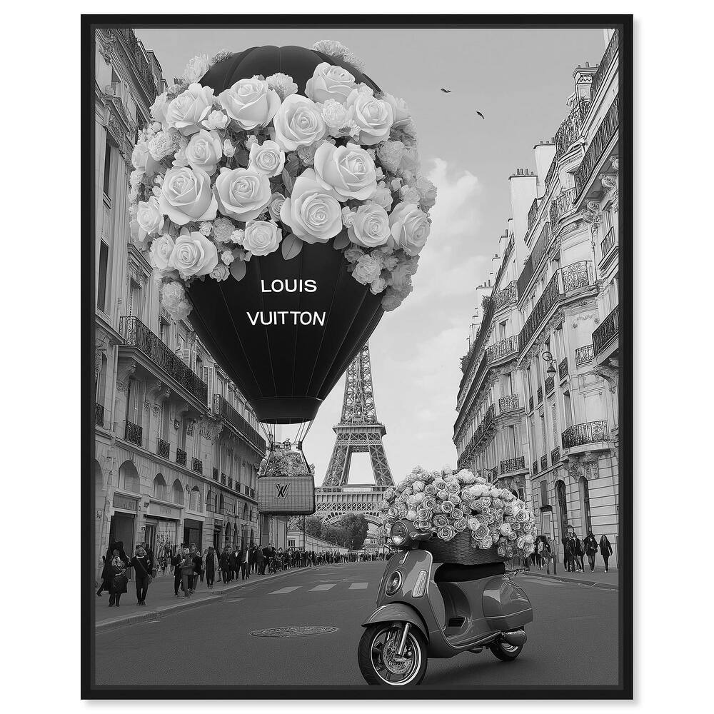 Scooter and Glam Balloon Canvas by Art Remedy