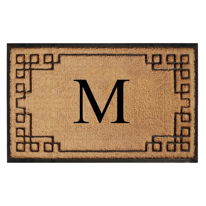 A1HC Natural Coir & Rubber Door Mat, Heavy Duty, Dirt Trapping, Long-Lasting Entrance Doormats,Thick & Durable Outdoor Entry Mat - 36" X 72" - M