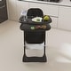 preview thumbnail 14 of 27, Portable Adjustable Baby High Chair, Infant Feeding Seat with Safety Belt, Silent Lockable Wheels & Easy-Clean, 0-6 Years
