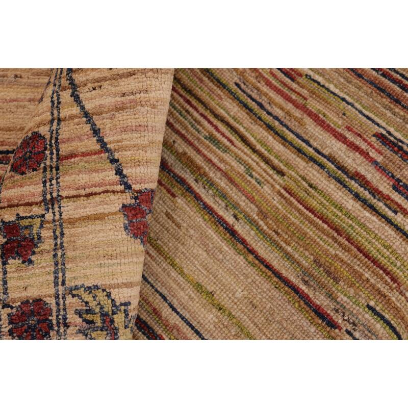 Rustic Ombre Zemeen Gabbeh Hand Knotted Wool Area Rug