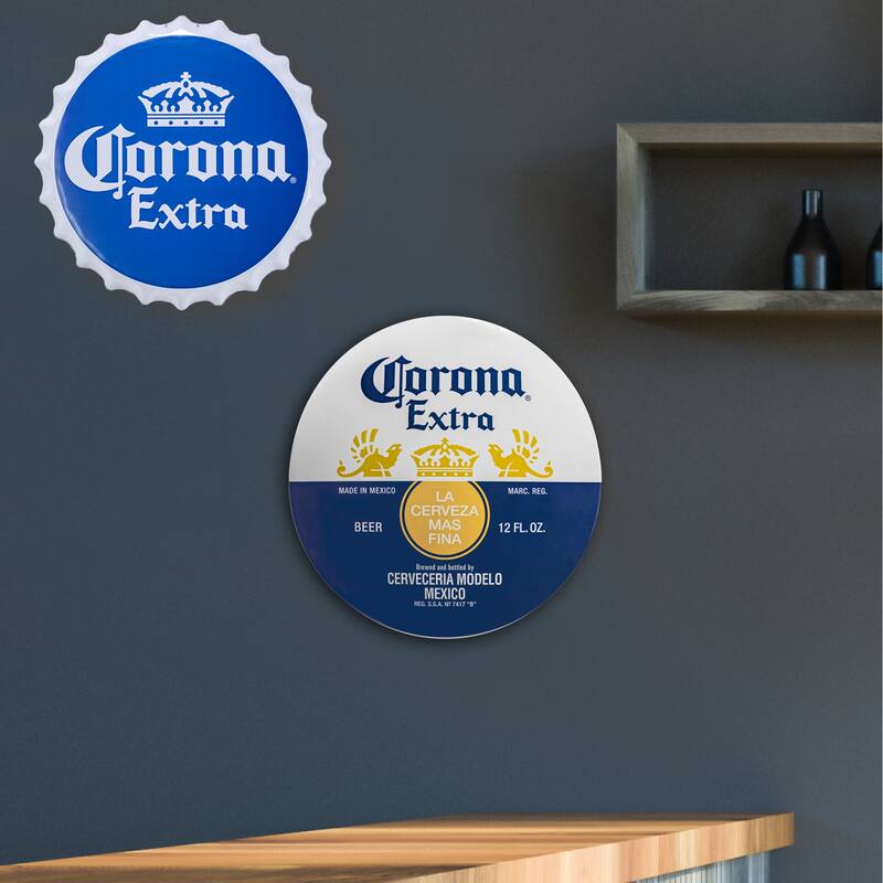 Corona Extra Dome Shaped Metal Sign Wall Decor