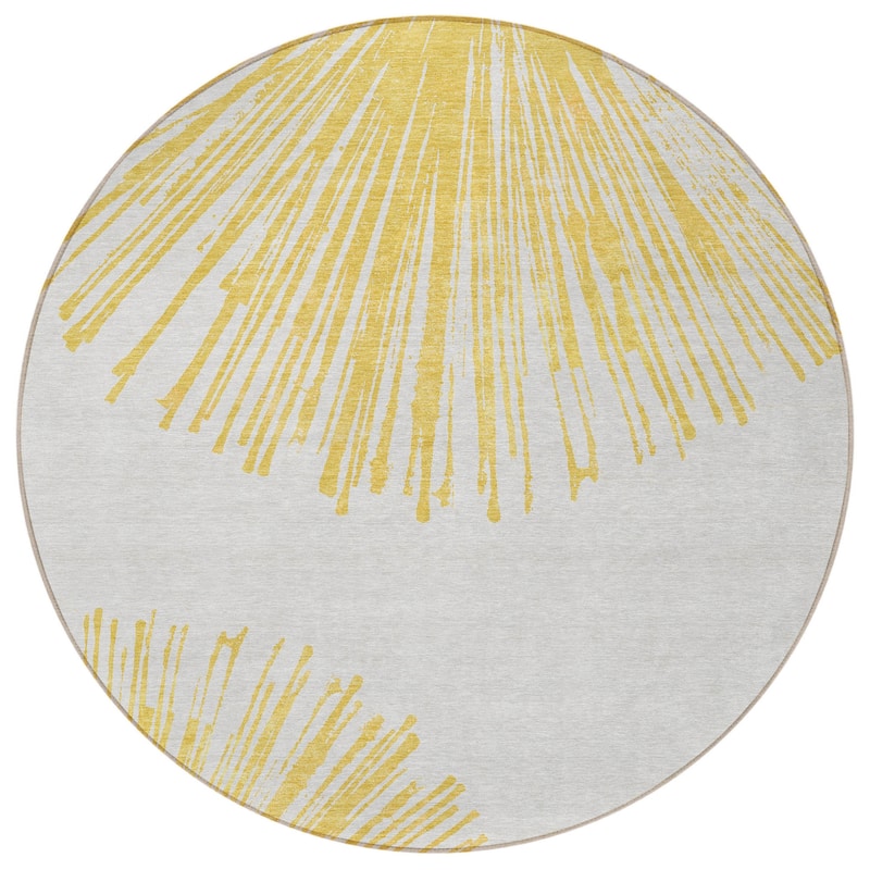 HomeRoots Abstract Transitional Rectangle Outdoor Rug