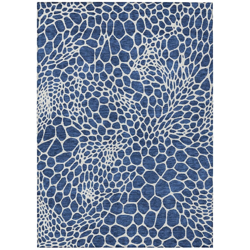 Machine Washable Indoor/ Outdoor Chantille Animal Print Rug