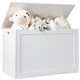 preview thumbnail 16 of 21, Wooden Toy Box Kids Storage Chest Bench - 30" x 16" x 19" (L x W x H)