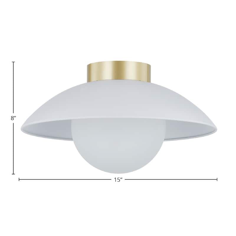 Troy Flush Mount Light, White