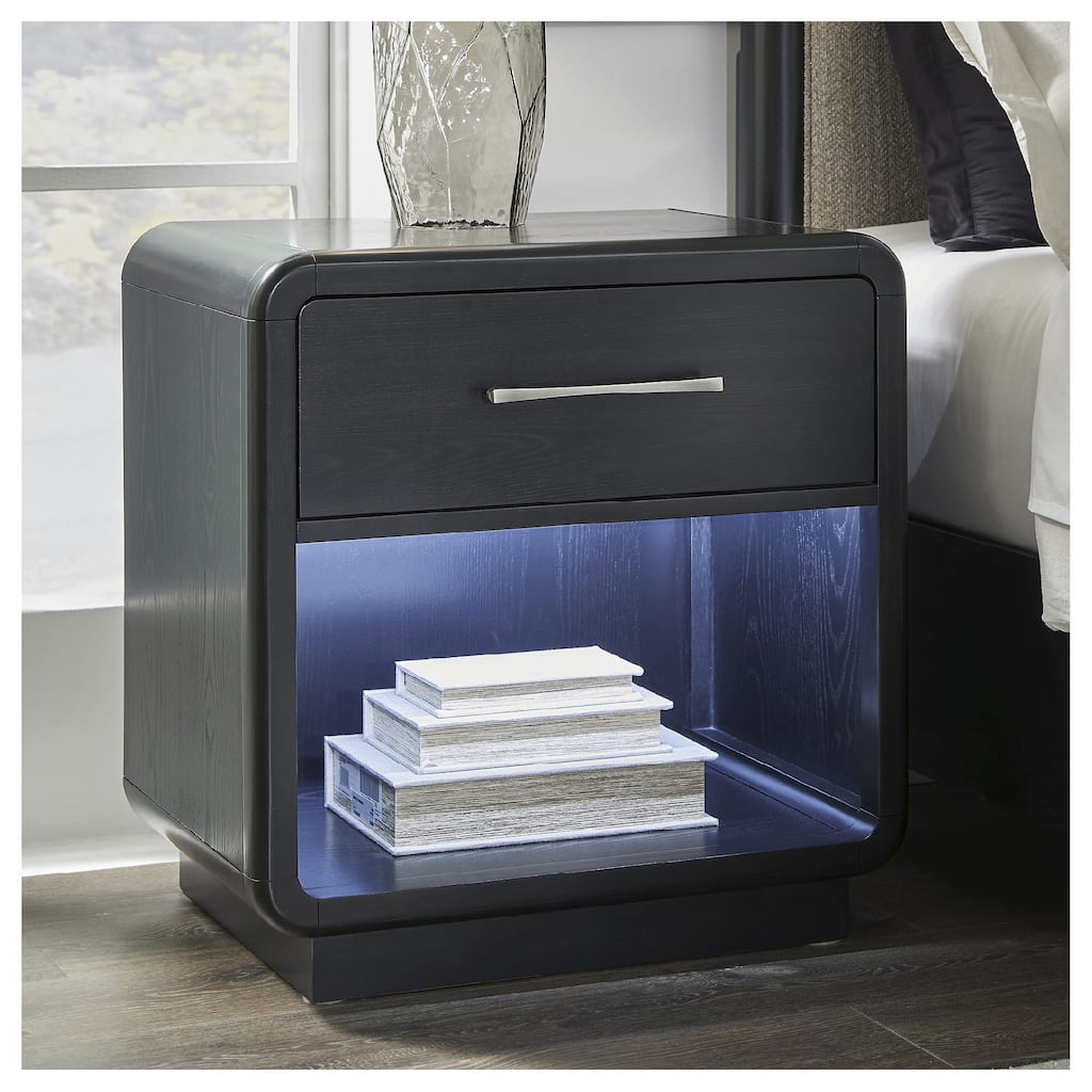 Signature Design by Ashley Rowanbeck Black Nightstand