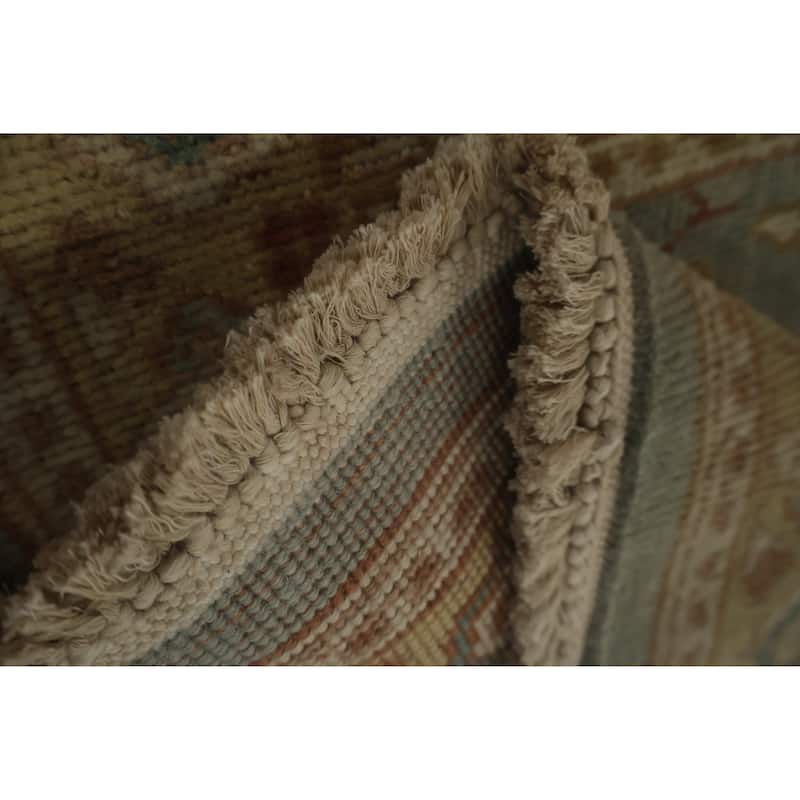 Hand Knotted Oriental 100% Wool Carpet Traditional All-Over Navy Blue & Blues Ziegler Area Rug - 3' 1'' X 1' 11''