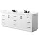 Option White / Giotto Quartz Top / Matte Black Hardware