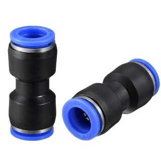 uxcell Plastic Inline Manifold Union Push to Connect Tube Fittings 12mm or 15/32 inches OD Push Lock 5pcs 