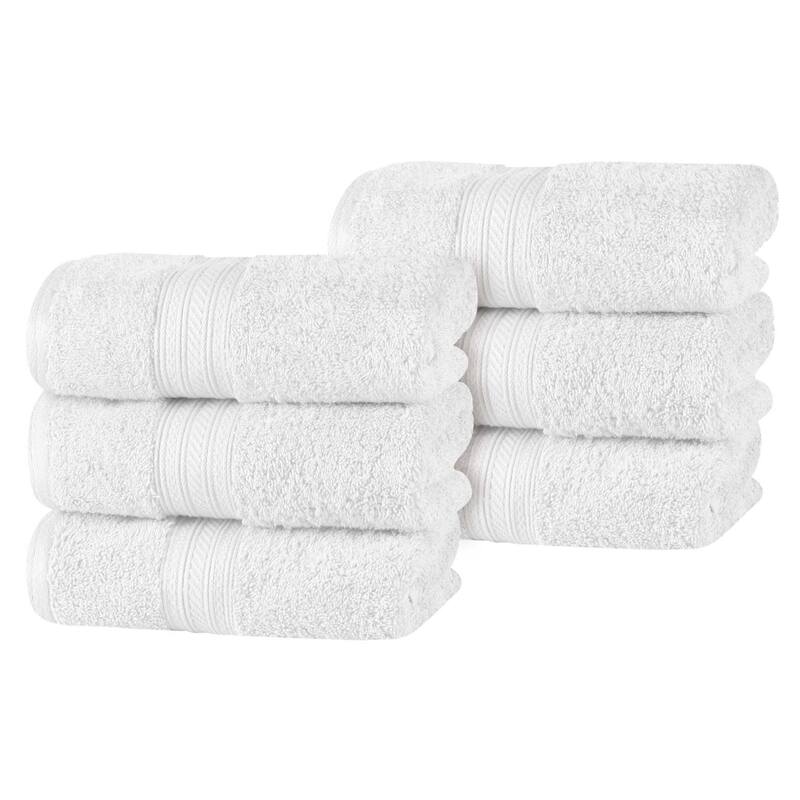 Superior Atlas Cotton Plush Absorbent Heavyweight Hand Towel Set of 6