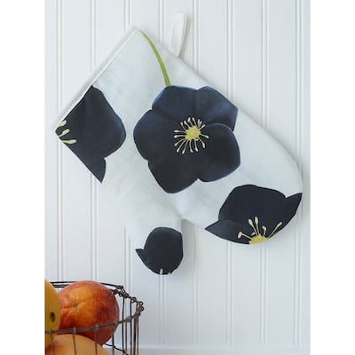 Handmade Black Hellebore on Snow Oven Mitt (United Kingdom)