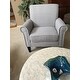 Copper Grove Herve Dove Grey Linen Arm Chair
