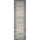 preview thumbnail 14 of 14, Alexander Home Grant Modern Abstract Border Area Rug 2' 4" x 8' - Pebble / Charcoal