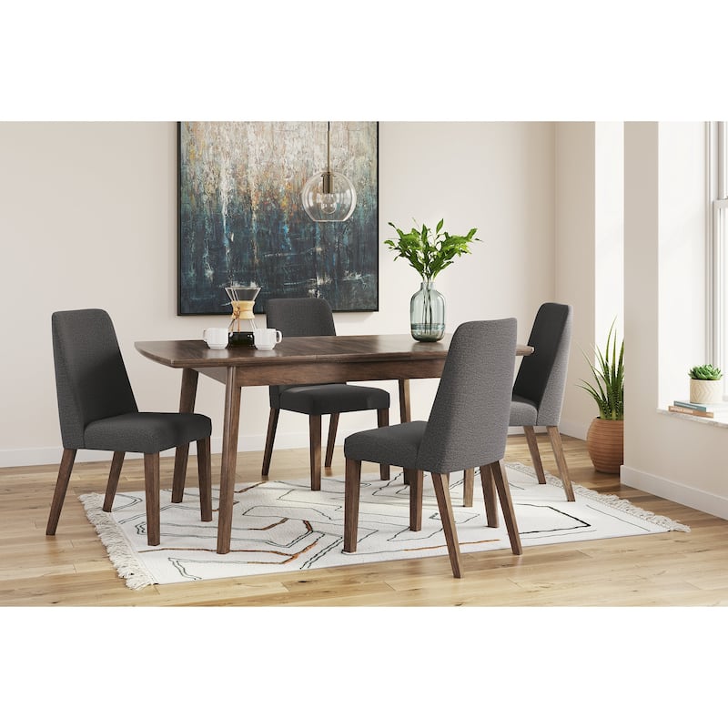 Signature Design by Ashley Lyncott 5-Piece Dining Package - Charcoal