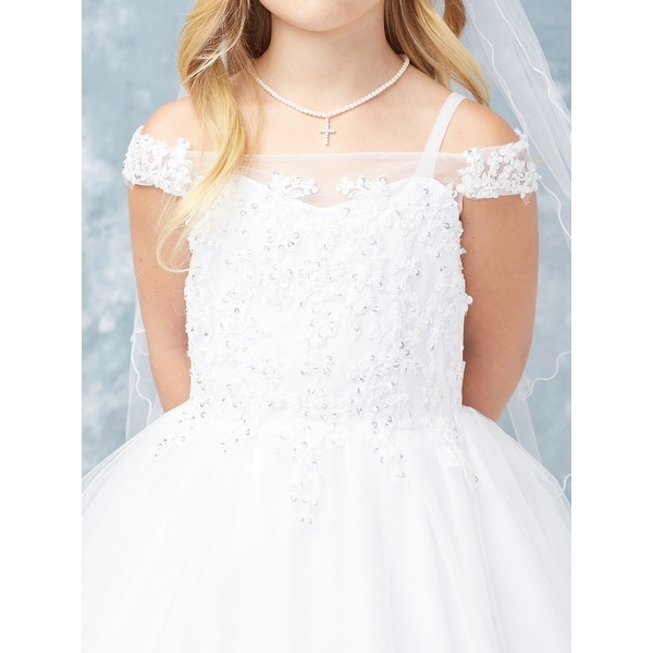 flower girl lace and tulle dress