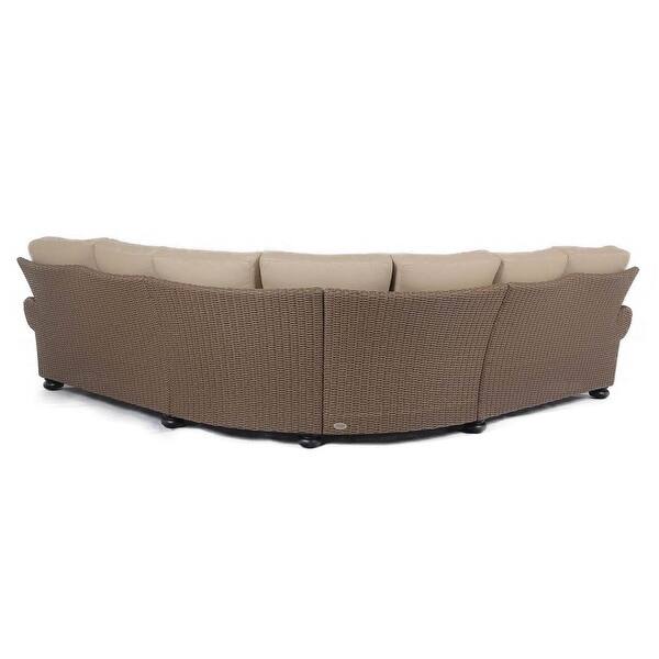 Shop Barcalounger Outdoor Living Pacific Shoreline 5 Seater Sectional Sofa With Aluminum Frame On Sale Overstock 31845977